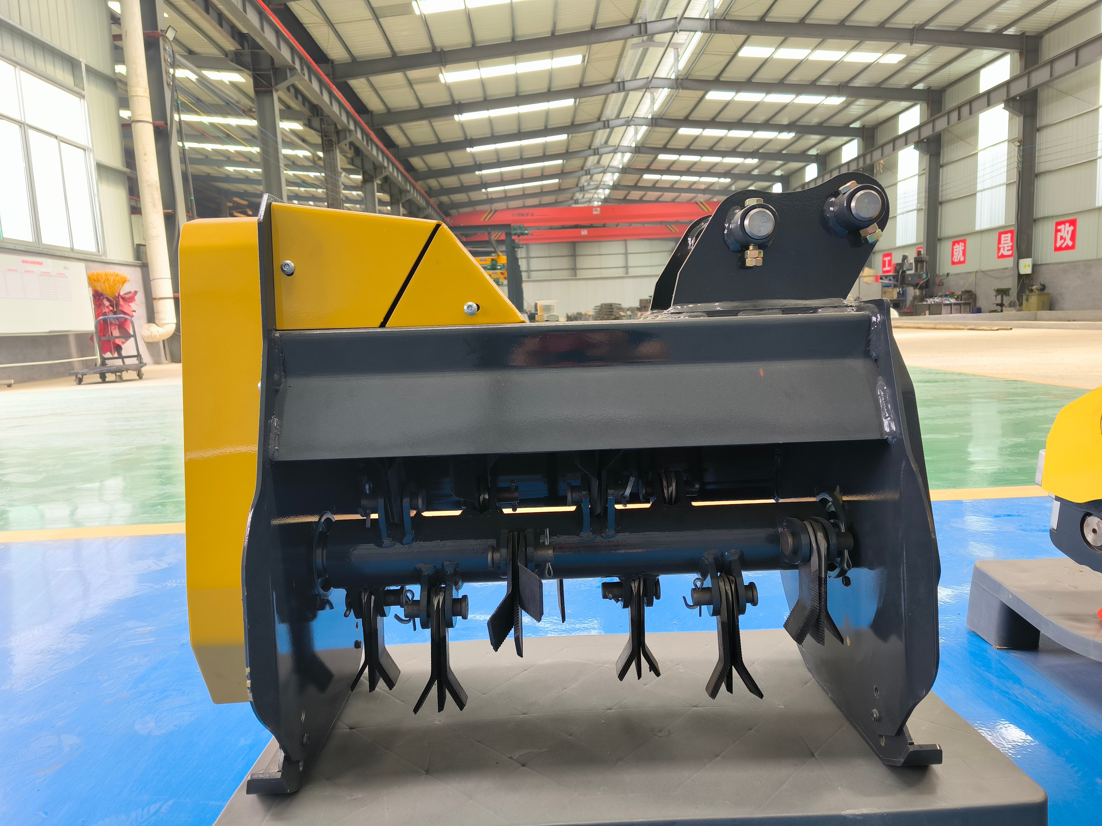 PANDA FORCE Excavator Flail Mower — yellow and black product photo